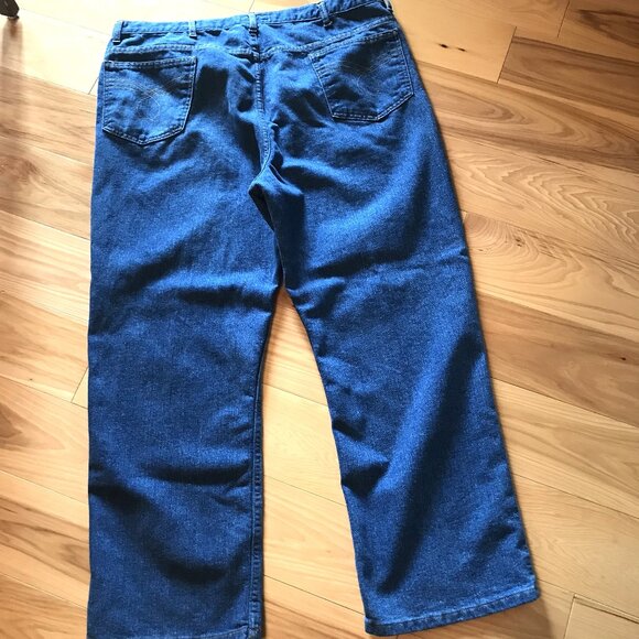 David Taylor Men's Jeans: Vintage Loose Fit Blue Jeans, Size 42x30 - Picture 2 of 10